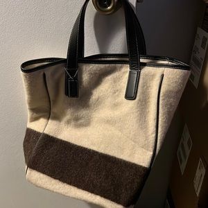 Coach wool tote